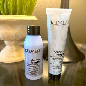Redken Extreme Length travel size shampoo and conditioner